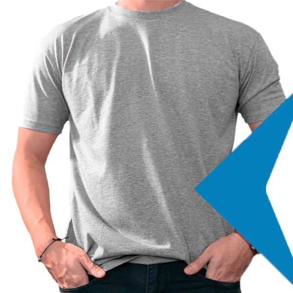 Marca Bland - Remera Basica Gris Melange Remera Básica Gris
